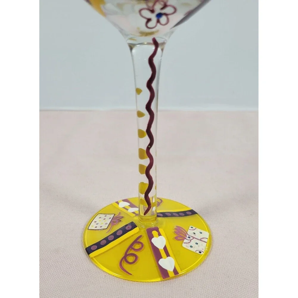 Lolita Birthday Girl Love My Wine Collection Hand Painted Wine Glass